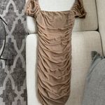 Princess Polly Charvi Mini Dress Tan Photo 1