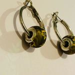 Viva Beads Boho Elegant Clay Beaded Hoop Earrings Earthy Design Gold Photo 4