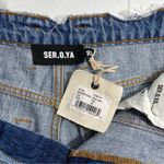 NWT SER.O.YA Fiona Low Rise Wide Leg in Tidal Size 29 Destroyed Distressed Blue Photo 7