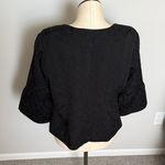 Apt. 9  Black Tie Blazer floral
embossed pattern 3/4 length bell Size 16W Photo 5