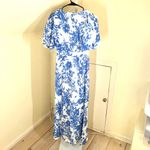 A New Day  NWOT Women's Short Sleeve Maxi Sundress Blue White Floral 2 Photo 7