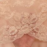 Talbots Vintage Formal Long Dress Womens 10 Pink Lace Sequin Beaded Bodice NEW Photo 15