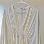 Alexis  Lilla Kaftan Crepe Maxi Dress White Sz S Photo 5