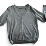 Brandy Melville Grey and white striped H&M sweater. Size m. Photo 0