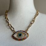 Natasha hamsa eye necklace Photo 7