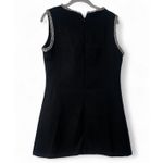 Boutique | M | Classic Mini Dress Quiet Luxury Sleeveless Button Front Tweed Photo 2