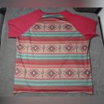 Crazy Train  Aztec Cactus Design Short Sleeve T-Shirt Photo 1
