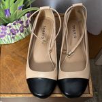 Torrid Black and Tan Women's Slingback Block Heels Size 8WW Photo 2