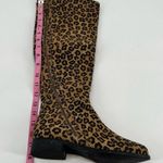 Anthropologie Matisse Scarlett tall leopard print animal print leather boots neutral size 6.5 Photo 6