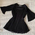 Lovers + Friends Pleated Shift Mini Dress Black (Small) cocktail party new years Photo 0