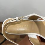 Talbots  Womens Keri Flats 8 Sandal Sling Back Leather Coastal Nautical White NEW Photo 11