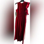 Maia NWT Sleeveless Ruffle Side Jumpsuit Crimson. Size‎ 6 Red Photo 4