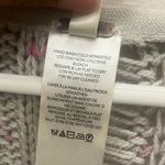 Free People Honey Cable Knit Pullover Gray and Pink Lagenlook Sweater L #715 Photo 5