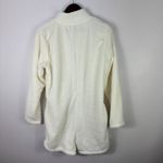 Aerie Fleece Romper Women Large White Zip Front Cozy Lounge Soft Girl Kawaii NWT Photo 1