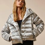 GREYSON NWT METALLIC EOS X HOODIE PERFORMANCE JACKET SIZE MEDIUM Silver Photo 0