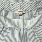 Madewell Clean Off-the-Shoulder Swing Top Shirt in Blue & White Stripe Size XXS Photo 10