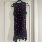 ALC Frank ALC black silk dress with pink flowers Photo 7