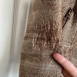 Free People Brown Ikat Tapestry Asymmetrical Zip Short Jacket size 4 Moto READ Photo 10