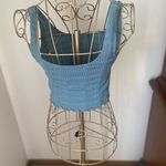 Me to We  blue lettuce edge crop top size S Photo 4