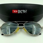 Diesel Vintage Y2K Aviator Sunglasses 010 Express Mirror Gray Tint Unisex w Case Photo 0