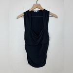 Reformation  Greyson Knit Sleeveless Top in Black size Medium $68 Photo 3