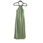Lulus  Angelique Sage Satin‎ Backless Halter Midi Dress Green Size XS Photo 2