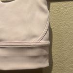 Lululemon  Women’s Energy Longline Bra Ribbed Pink Size 2 Photo 3