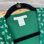 Urban Outfitters ‎ green printed tie front cropped blouse Photo 7