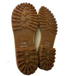 DONALD J PLINER Woven Gumsole Lug Sole Tweed Loafer Slip On Shoe size 7 Tan Photo 4