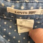 Levi's Womens Polka dot pearl snap long sleeve denim shirt Photo 2