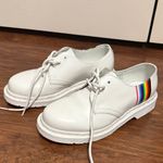 Dr. Martens 💖  1461 for Pride White Smooth Boots Rainbow Stripe Derby Oxford Photo 1
