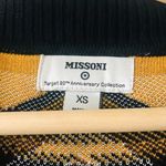 Missoni for Target zig zag stripes patchwork long sleeves Open Cardigan XS Black Photo 2