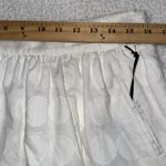 Cynthia Rowley  women's size 10 polka dot very cherry white skirt lined side zip Photo 1