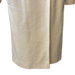 Vintage Unbranded Cream 100% Wool Trench Dress Coat Jacket Womens 2P USA‎ Photo 4