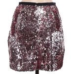 Topshop  Women’s Dazzling Sequin Embellished Mini Skirt Light Pink Size 4 Small S Photo 4