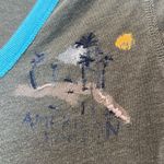 American Eagle Outfitters Green and Teal V-Neck Tee size small. Photo 3