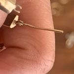 10k Gold Thick Textured Hoops Photo 5