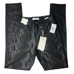 Royalty For Me  Hyper stretch mid-rise skinny coated snake pants size 10 Photo 0
