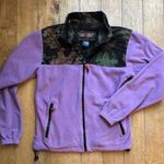 Ladies Purple and Camouflage Fleece Zip Up Jacket XS Photo 0