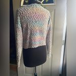 Vintage 80/90s Genesis bright colorful marled long sleeve sweater, size large Pink Photo 9