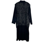 Lennie for Nina Leonard Black Sweater Dress & Shawl Cardigan (Attached) Sz 2X Photo 1