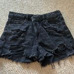 American Eagle Outfitters Black Jean Shorts Photo 0