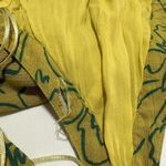 Guess  Los Angeles Mustard / Green Floral Long Maxi Dress Sz S Small Photo 8