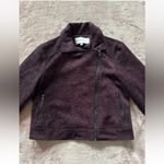 Cupcakes and‎ Cashmere Women’s Crop Moto Full Zip Jacket Size Medium Purple Photo 1