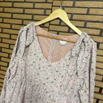 Arula Pale Pink‎ Floral Tiered Dress Size X Photo 2