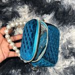 Blue Mini Pearl Beaded Tote Bag Photo 4