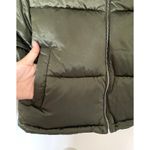 7 For All Mankind Seven For All Mankind Green Puffer Oversized Cropped Adjustable Waist Jacket L Photo 4