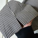 INC International Concepts Gingham Check Capri Cotton Pants Black Size 12P Photo 4