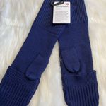 Lululemon twist knit mittens Navy Blue M L New Photo 0