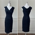 Tadashi Shoji Tadashi Collection Little Black Dress Cocktail Shirred S Photo 1